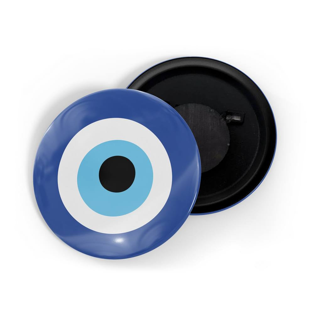 dhcrafts Fridge Magnet Blue Evil Eye D1 Glossy Finish Design Pack of 1 (58mm)